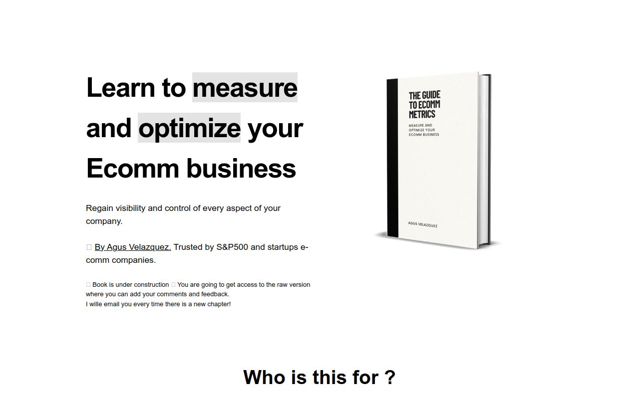 The Guide to Ecomm Metrics